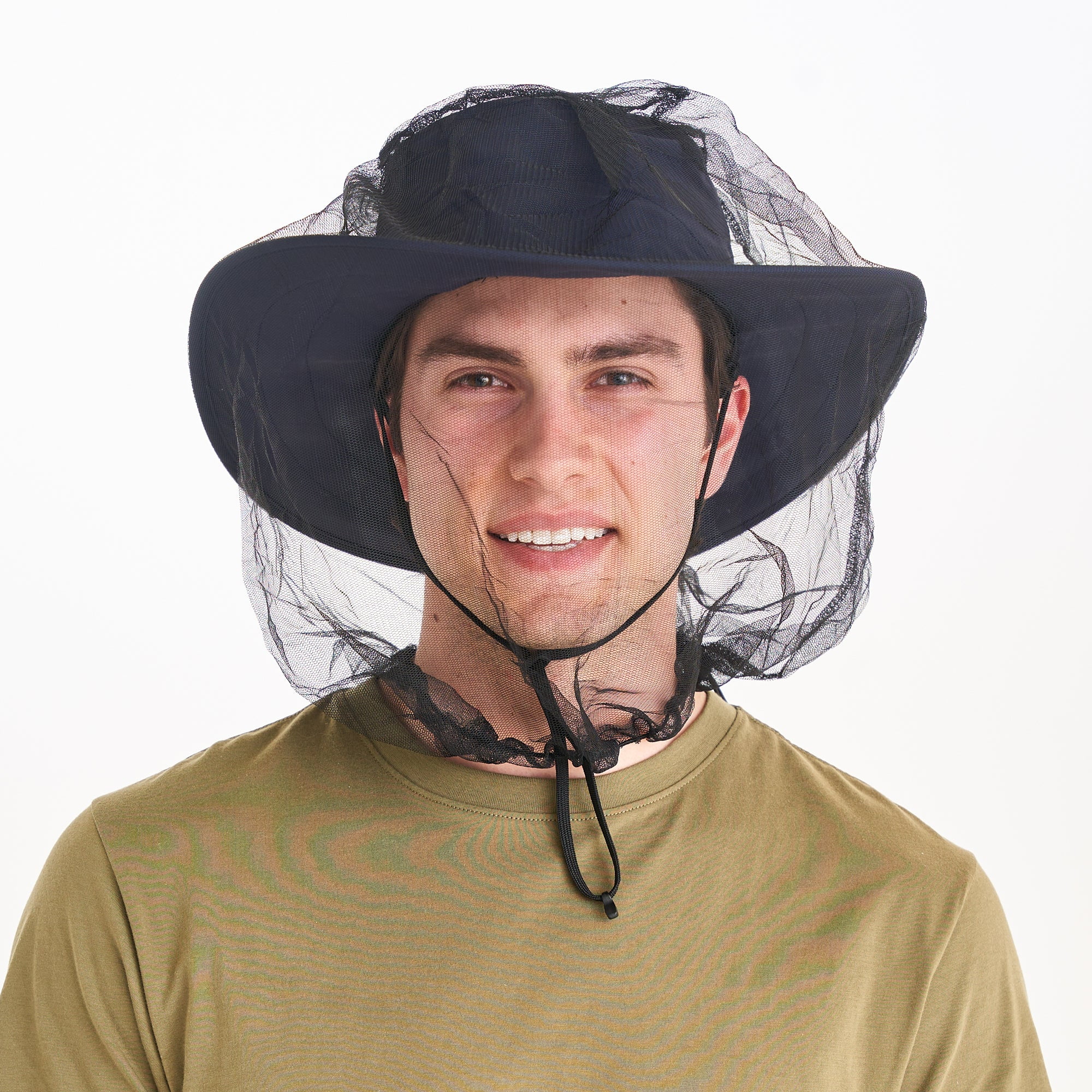 Filet anti-moustiques compact Coghlan - Protection légère en maille contre les insectes, se place sur les chapeaux pour le camping