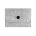 thumbnail image 2 of Felt Snap Button Coin Purse Portable Cute Card Holder Card Business Z5Z5, 2 of 6