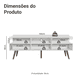 thumbnail image 3 of Mueble Mesa Para TV Madesa Londres hasta 65 pulgadas Blanco, 3 of 9