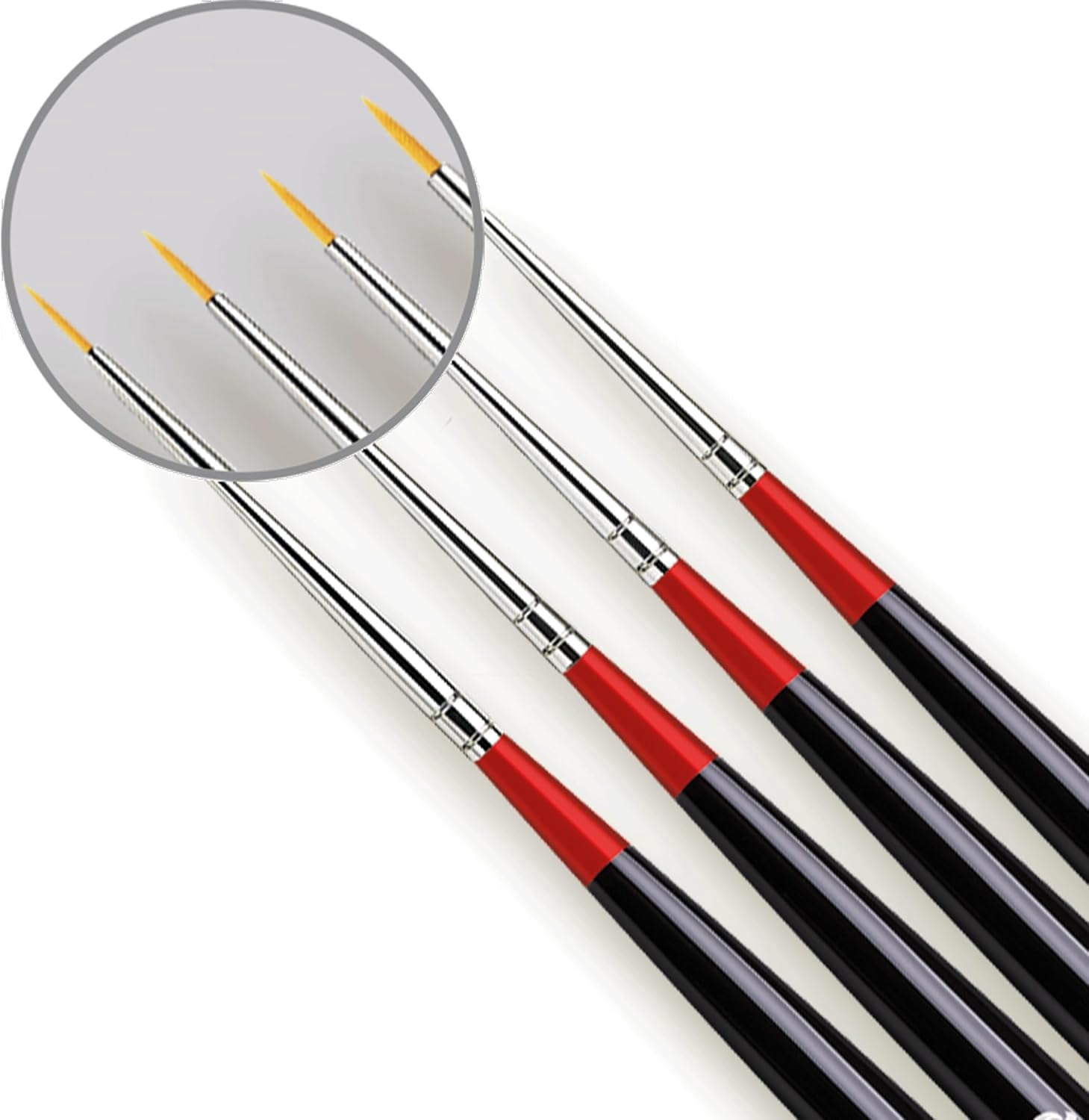 Micro-NOVA 4 Brush Set 4275 for Modelling & Miniature Painting: one Piece Each: Series 170 Sizes 20/0, 10/0 & 175 Sizes 15/0, 5/0