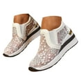 thumbnail image 1 of Mepaouo Espadrilles à Plateforme Compensée pour Femmes Mode Broderie Florale Maille Mocassins à Enfiler Chaussures de Marche, 1 of 8