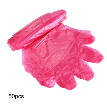 

Greensen 50Pcs/Bag Plastic Disposable Long Arm Gloves for Farm Animals Veterinary Examination(Red)