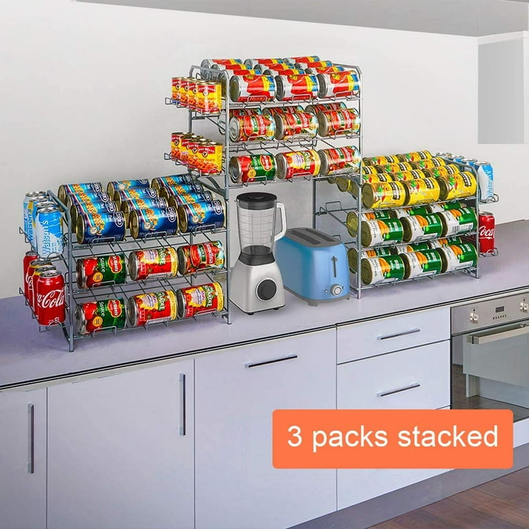 Bextsrack Can Rack Storage Organizer, Stackable Pantry Organizer