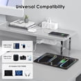 thumbnail image 4 of VILONG Desk Clamp Power Strip with 15 Outlets, 2 USB-C & 2 USB-A Ports, Edge Mount Surge Protector – for Desk, Workstation & Home Office (White, ETL Certified), 4 of 10