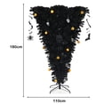 thumbnail image 3 of Costway Árbol de Navidad Artificial 180 cm negro Iluminado con luces violetas, 3 of 9