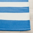 thumbnail image 3 of SAFAVIEH Montauk Saranna Striped Cotton Runner Rug, Blue/Ivory, 2'3" x 7', 3 of 5