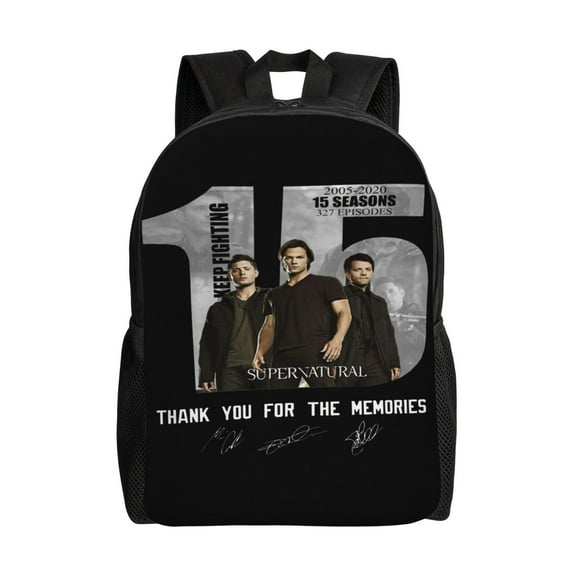 Supernatural Backpack With 3D Creative Design Pattern Print, Adjustable Shoulder Straps, Smooth Zipper, Large Capacity Backpack Casual Daily Backpack