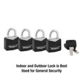 thumbnail image 4 of Master Lock 3/4" Wide Covered Solid Body Padlock, 4 of 5