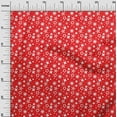 thumbnail image 2 of oneOone Viscose Chiffon Red Fabric Merry Christmas Craft Projects Decor Fabric Printed By The Yard 42 Inch Wide-ZD9, 2 of 4