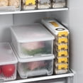 thumbnail image 6 of 4-Layer Food Storage Containers with Lids Dumpling Sealing Storage Box Stackable Food Containers Refrigerator Quick-freeze Box, 6 of 8