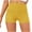 Yellow, variant on BLVB Womens Gym Shorts with Pockets Stretch Butt Lifting Yoga Biker Shorts for Running Workout Sports