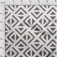 thumbnail image 3 of oneOone Tissu Polyester Spandex Gris Géométrique Triangle Matériel de Robe Tissu Imprimé Tissu au Mètre 56 Pouces de Large, 3 of 4