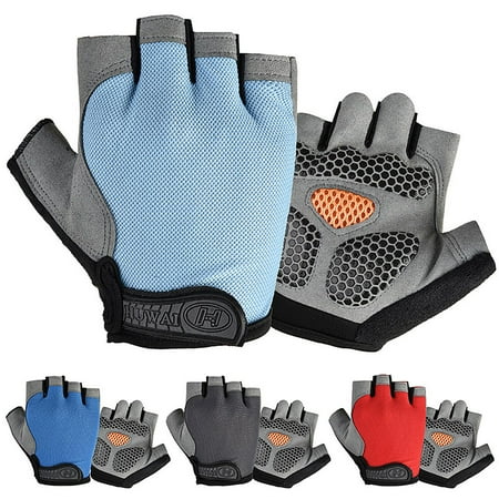 Walbest 1 Pair Outdoor Riding Fitness Mittens High Friction Anti-skid All Match Men Half Finger Gloves for Climbing price history on PriceWatchPro