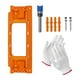 thumbnail image 1 of Kit de instalación de bisagras Accesorios fáciles de usar Plantilla de enrutador de bisagra de puerta Naranja, 1 of 9