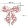 thumbnail image 2 of Rhinestone Applique Patch Decorative Sewing Bowknot Patch Bowknot Iron On Patch Clothing Decor, 2 of 8