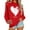 A Red, variant on Wovix Sweatshirts for Women Valentine's Days Heart Print Shirt Love Vibes Long Sleeve Pullover Trendy Streetwear Tops Anniversary Wear