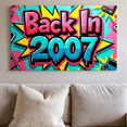 thumbnail image 6 of Vibrant Colorful Backdrop Banner with Retro 2007 Theme Party Decorations Photography Props for Throwback Parties Nostalgic Celebrations Retro Events and Themed Gatherings, 6 of 8