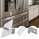 thumbnail image 4 of OUNONA 1Jgo Cerradura Multifuncional Para Puertas De Refrigerador De Inoxidable Plata, 4 of 8