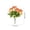 Orange, variant on COM1950s Artificial Snow Flowers, Fake Flowers No Maintenance Realistic Plastic, Indoor Outdoor Home Decor Year-Round Faux Floral Arrangement
