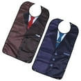 thumbnail image 3 of CUITING 2pcs Waterproof Adult Bibs Washable Saliva Towels Clothing Protectors (Assorted Color), 3 of 6