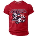 thumbnail image 2 of LNZGNM Mens 4th of July Shirts 250 Anniversary USA Flag T-Shirt Short Sleeve Crewneck Patriotic Shirt Fashion Memorial Day Tee Shirt,Red 4XL, 2 of 4