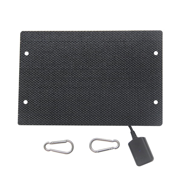 Cargador de teléfono USB con panel solar de 5 W y 5 V, alta tasa de conversión, protección contra sobrecarga, IP65, impermeable, de emergencia