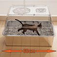 thumbnail image 3 of CAJA DE ARAS PARA GATOS DE ACERO CONPA INOXIDABLE, CAJA DE ARAS DE METAL CERRADA GRANDE CON PALA, BANDEJA DE ARAS PARA GATOS DE METAL DE CARA ALTA CON ENTRADA SUPERIOR, 3 of 7