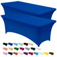 thumbnail image 1 of Mantel Utopia Kitchen Spandex, paquete de 2 unidades, 8 pies, color azul real, 1 of 9