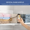 thumbnail image 3 of HBlife 8-Pack Closet Organizers with Clear Shelf Dividers, Vertical Purse Organizer, Acrylic Shelves, 3 of 8
