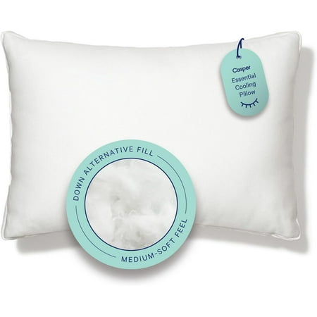 Cooling King Size Pillow with Cotton Cover Medium Soft Down Alternative Fill