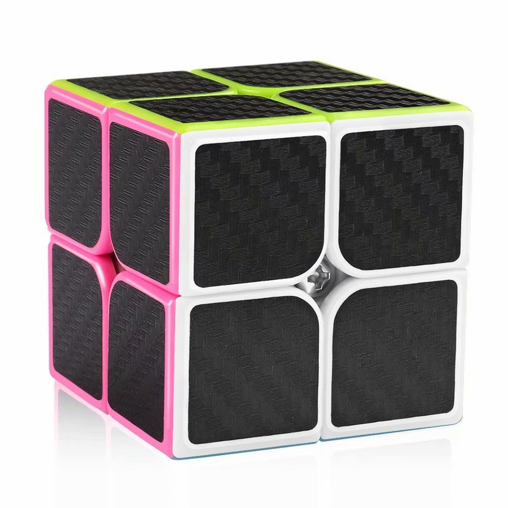 Speed Cubes Carbon Fiber 2x2x2 3x3x3  3d Puzzles Cube Bundle Smooth Cube Puzzle Toys Gift for Kids Adults 2 Pack Speed Cube Magic Cube Set 