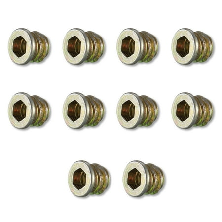 

Linyer 10 Pack of 10 Carbon Steel Cabinet Insert Nut Portable Wood M6 Screw Connector Hexagonal Threaded Nuts Woodworking Accessories