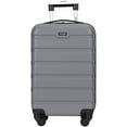 thumbnail image 2 of Wrangler 20-inch Carry-on Rolling Hard Side Spinner Luggage - Grey, 2 of 8