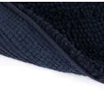 thumbnail image 2 of 2 Piece Navy Soft Cozy Plush Chenille Bath Mat & Contour Bath Rug, 2 of 4
