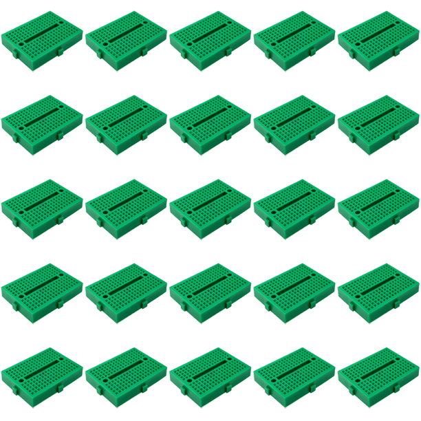 SYB-170 Mini placa pruebas 35x47 mm sin soldadura para kit bricolaje () Verde