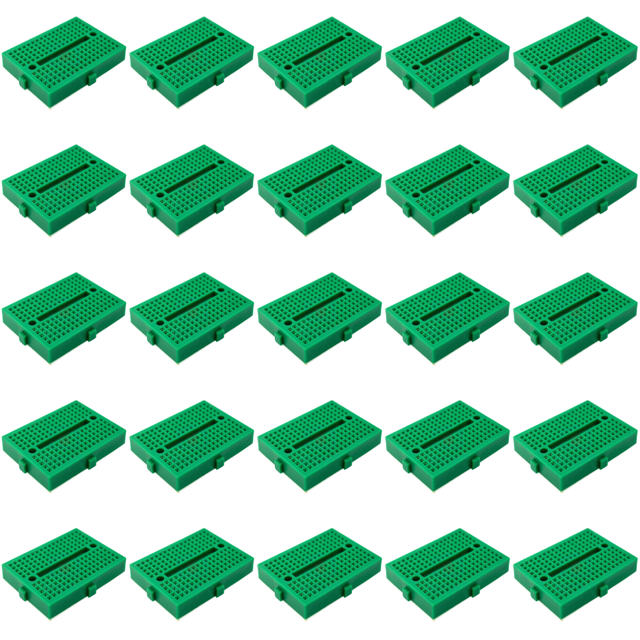 SYB-170 Mini placa pruebas 35x47 mm sin soldadura para kit bricolaje () Verde