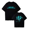 thumbnail image 1 of Women's pop singer Casual Cotton demon Print TOP,Short Sleeve Cartoon Graphic Tee for POP SINGER and Movie Fans M, 1 of 4