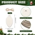 thumbnail image 2 of Uxcell 24Pcs Wooden Bulb Ornaments to Paint, 2.7" x 1.5" DIY Blank Unfinished Wood Homemade Ornament with Rope for Art Crafts DIY Thanksgiving Halloween Birthday Gifts, 2 of 6