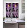 thumbnail image 2 of Window Privacy Film Halloween Stained Glass Window Film Decorative Sun Block Window Cover Modern Castle Witch Forest Moon Purple Window Clings Static Adhesive Sticker for Bathroom 19.6"x39.3", 2 of 7