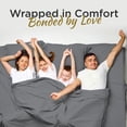 thumbnail image 6 of Crescent Bedding 2-Piece Gray Solid Print Knit Fitted Sheets, Twin-XL - Hypoallergenic, 15" Deep Pocket, 6 of 6