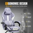 thumbnail image 4 of GTPLAYER Ace ProMotion Fabric Gaming Chair with Footrest, Purple, 4 of 8