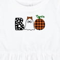 thumbnail image 4 of Inktastic Boo Halloween Ghost and Plaid Pumpkin Girls Baby Dress, 4 of 5