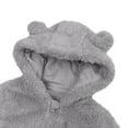 thumbnail image 4 of YunPes Winter Warm Outfit Suit for Baby Hooded Footed Long Sleeve Zip Up Fleece Jumpsuit with Heart Pocket Boys Clothes, 4 of 4