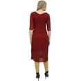 thumbnail image 2 of Bimba Women's Maroon Designer Tunic Georgette Kurta Kurti Ethnic Clothing-4, 2 of 4