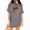 Grey, variant on UNISHE Black Cat Pumpkin Graphic Tee Women's Halloween Short Sleeve T-Shirt