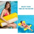 thumbnail image 2 of Ideal Swan Hamaca Flotante Inflable Hamaca para Piscina 4 en 1 [Hamaca + Tumbona + Flotador + Silla de Ejercicio] para Piscina Playa Mar - Azul (Amarillo), 2 of 5