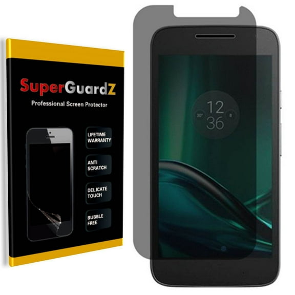 [2-PACK] Motorola Moto G4 Play / Motorola Moto G Play (4th Gen) SuperGuardZ Screen Protector [Privacy Anti-Spy], Anti-Scratch, Keep Your Screen Secret, Anti-Fingerprint
