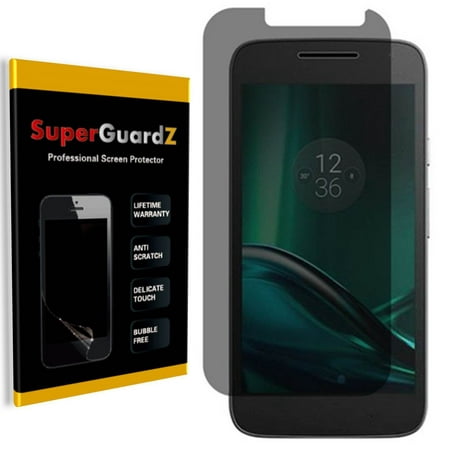 [2-PACK] Motorola Moto G4 Plus / Motorola Moto G Plus (4th Gen) SuperGuardZ Screen Protector [Privacy Anti-Spy], Anti-Scratch, Keep Your Screen Secret, Anti-Fingerprint