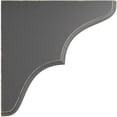 thumbnail image 3 of 1 3/4"W x 7 1/2"D x 7 1/2"H Stratford Wood Vintage Decor Bracket, Black, 3 of 6