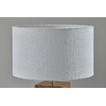 thumbnail image 6 of Adesso Frederick 28.5" 1-Light Burled Wood & Brass Table Lamp with White Boucle Shade, 6 of 6